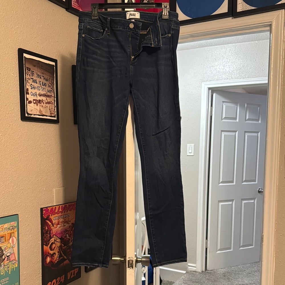 Paige Dark Blue Jeans